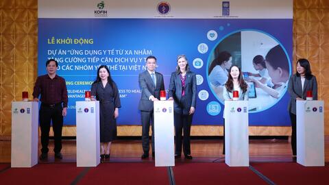 Lễ khởi động Dự án: "Ứng dụng y tế từ xa nhằm tăng cường tiếp cận dịch vụ y tế cho các nhóm yếu thế tại Việt Nam"