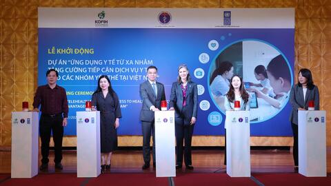 Lễ khởi động Dự án: "Ứng dụng y tế từ xa nhằm tăng cường tiếp cận dịch vụ y tế cho các nhóm yếu thế tại Việt Nam"