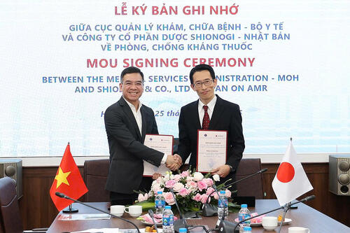 Lễ ký Bản ghi nhớ về kiểm soát kháng kháng sinh tại Việt Nam.